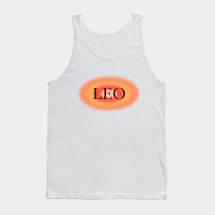 Glowing Aura Leo Zodiac Sign Tank Top